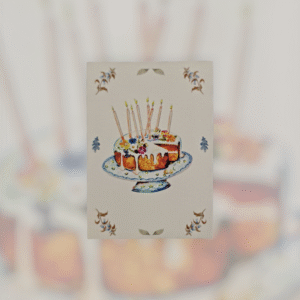 Carte anniversaire "carrot cake"