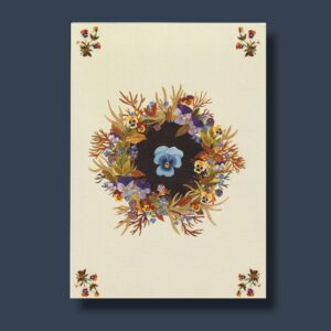 illustration A4 couronne d'automne, pensées